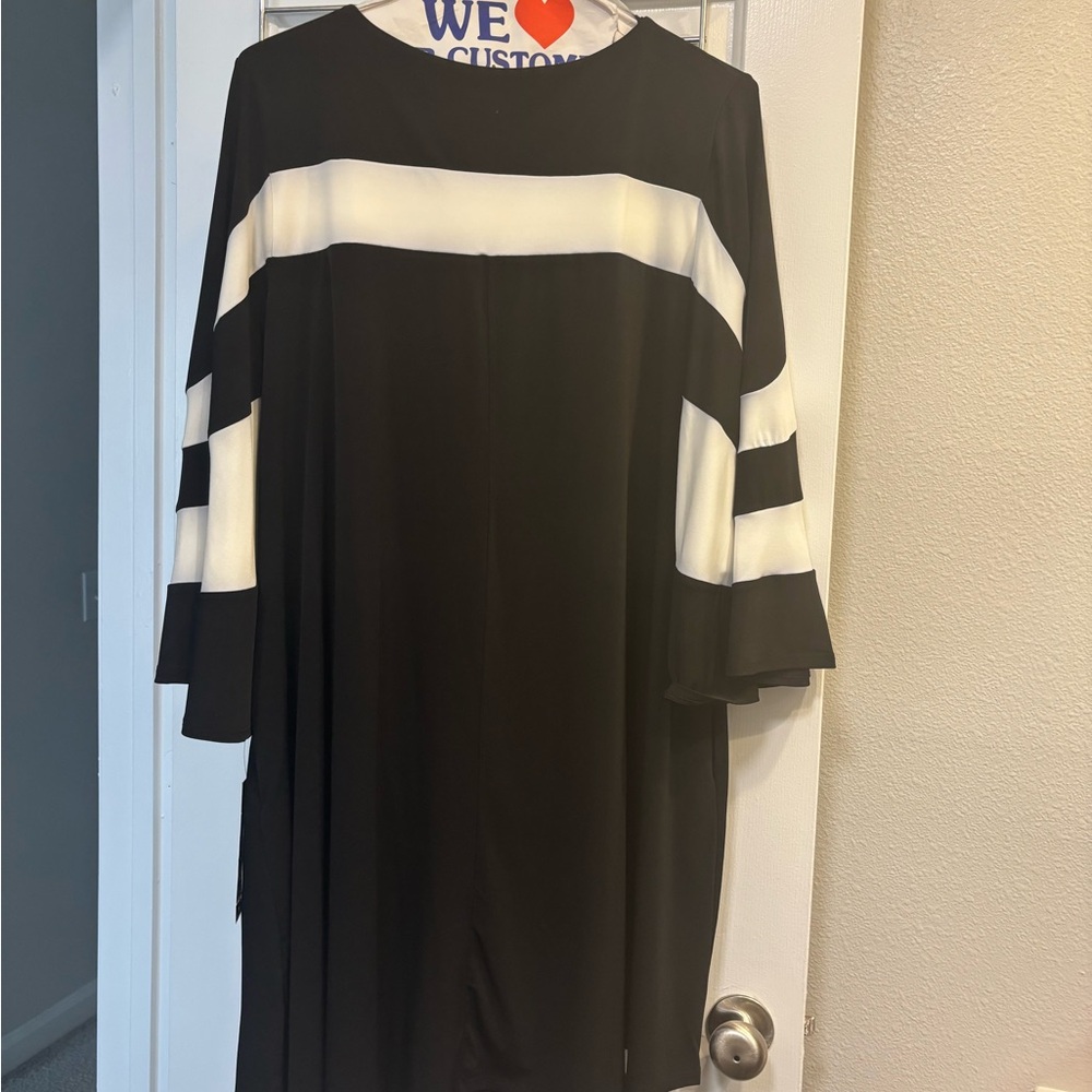 Black and White Striped Dress